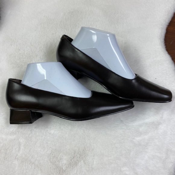 Harve Benard by Benard Holtzman Classic Leather Chunky Heels, size 8.5 - Picture 1 of 8